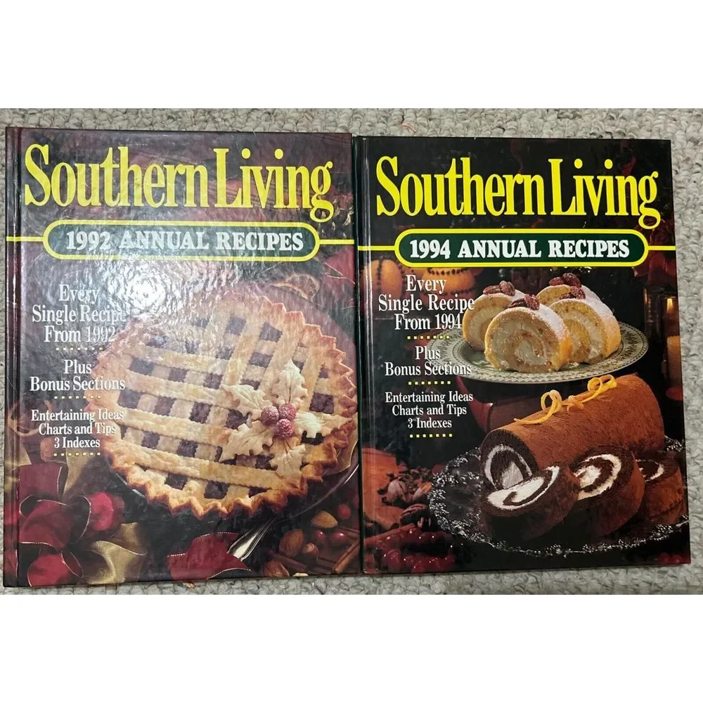 Set Of 2 Southern Living Annual‎ Recipes, 1992 & 1994